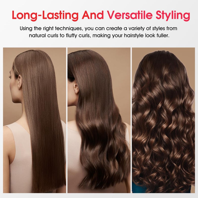 Lena Rotating Curling Iron 1 Inch- Lena Z4 Automatic Curling Wand With Anti-Scald & Versatile Hair Protection  Titanium Coating  Easy-To-Use Design For Long-Lasting Shiny Curls  Dual Voltage - Image 5