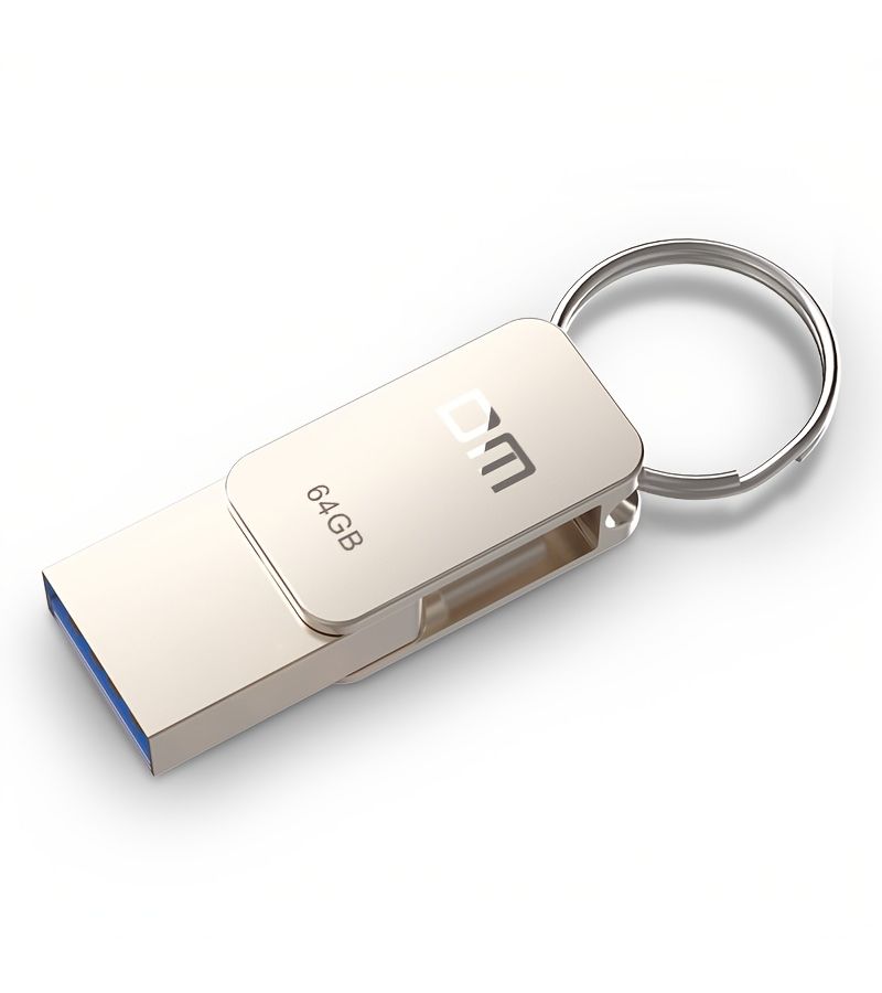 DM PD059 محرك أقراص فلاش ثنائي المنفذ USB 3.2 Gen1 Type C و A (OTG) سعة 128 جيجابايت لأنظمة Android و iOS وأجهزة الكمبيوتر الشخصية و Mac. - Image 2