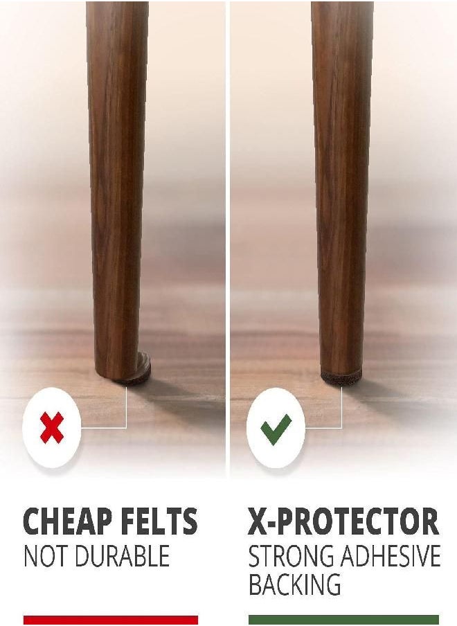 X-Protector X-PROTECTOR 357 pcs Premium Huge Pack Felt Furniture Pads! Huge Quantity of Felt Pads Furniture Sliders with Many Big Sizes - Your Ideal Wood Floor Protectors. Protect Your Hardwood & Laminate Floor!  - Image 1