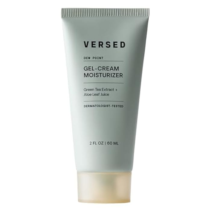 Versed Dew Point Gel Moisturizer For Face - Antioxidant-Rich Gel Cream with Green Tea Extract + Aloe Leaf Juice - Fast Absorbing, Non-Greasy Hybrid Facial Cream for Dry Skin, Vegan (2 fl oz) - Image 1