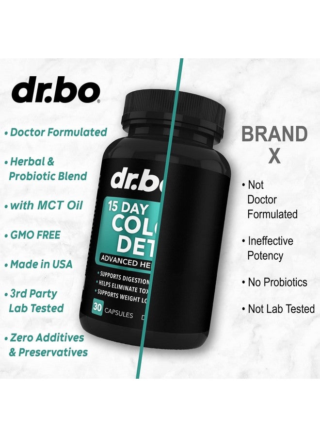 dr.bo Colon Cleanser Detox for Weight Flush - 15 Day Intestinal Cleanse Pills & Probiotic - Fast Natural Laxative for Constipation Relief - Bowel Movement Supplements for Stomach Bloating, Gut Loss Support - Image 5