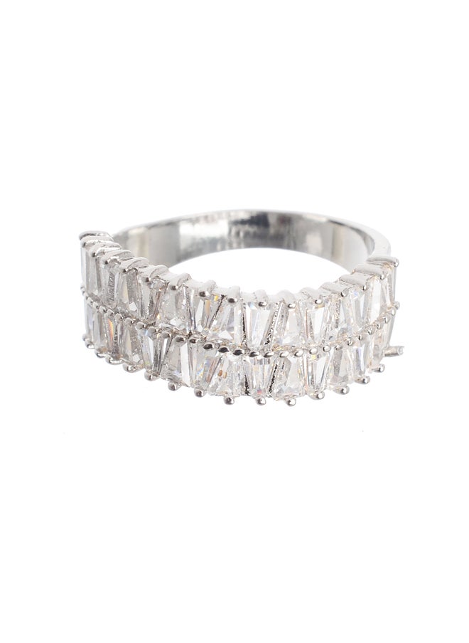 Akher el Ankoud - Zircon Stone Ring Size 16 - Image 1