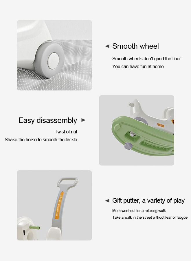 JSAITOYS Multi-functional 3 In 1 Rock Hors Ride On Toy Animals Baby Toy Rocking Horse - Image 4