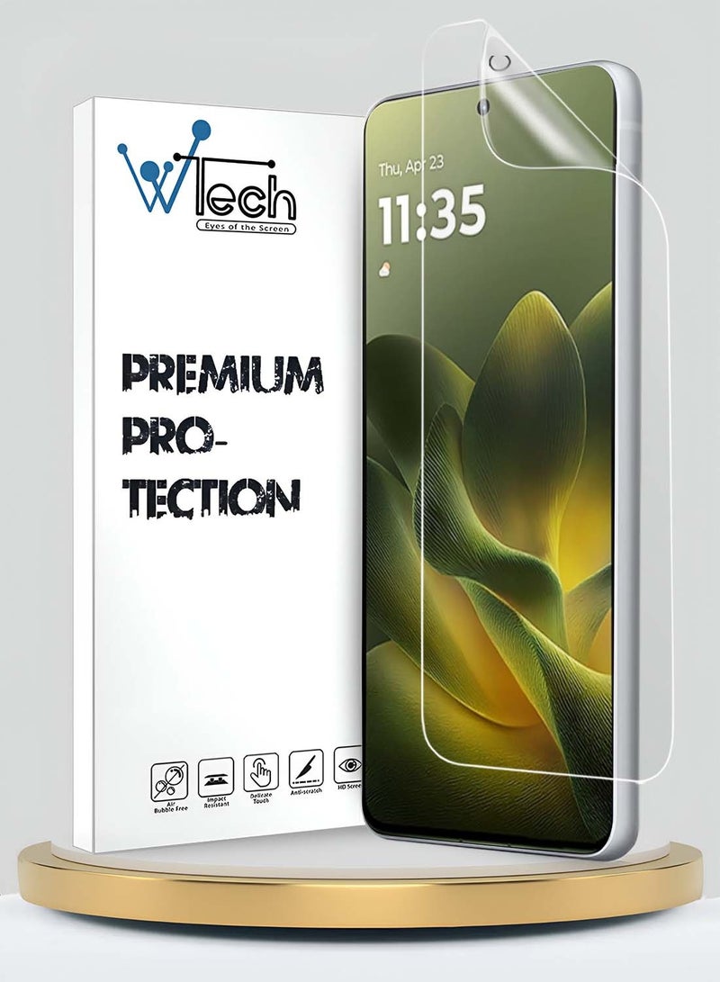 دبليو تيك حامي شاشة هيدروجيل رفيع ومرن عالي الجودة لهاتف Motorola Edge 70 5G 2025 (MSHFMN) - شفاف - Image 1