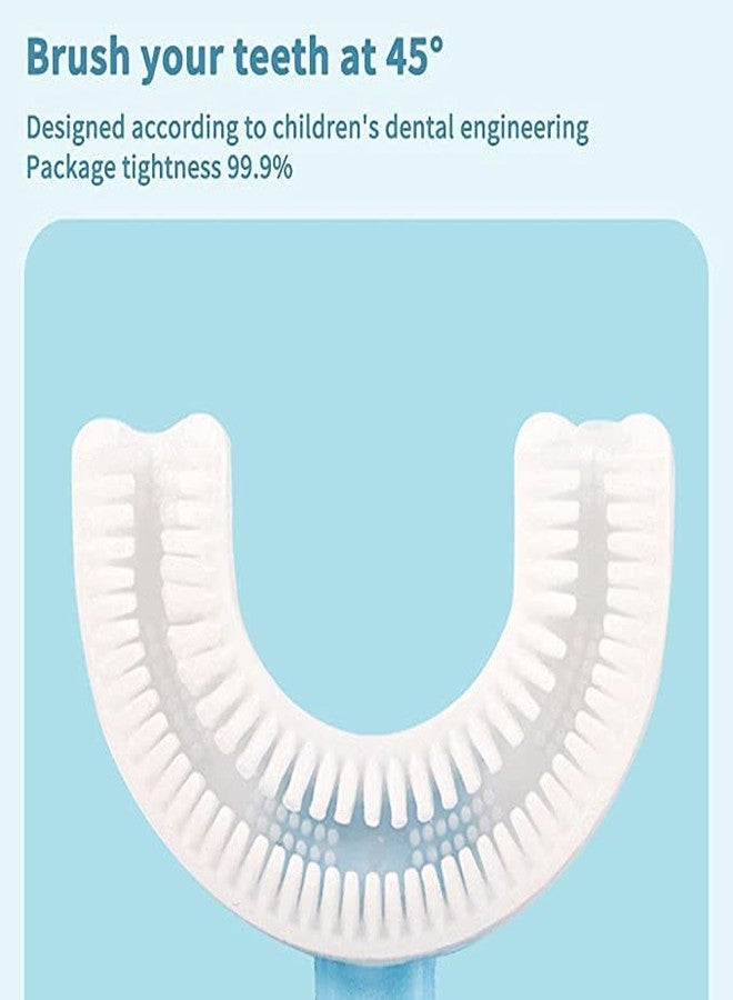 ANG� U Shaped Toothbrush for Kids | Manual U Type 360 Degree Soft Silicone Oral Teeth Brush | Kids Toothbrush | 360� Whole Mouth Manual Toothbrush for Kids 2-6 Years (Multicolor Pack of 2) - Image 4