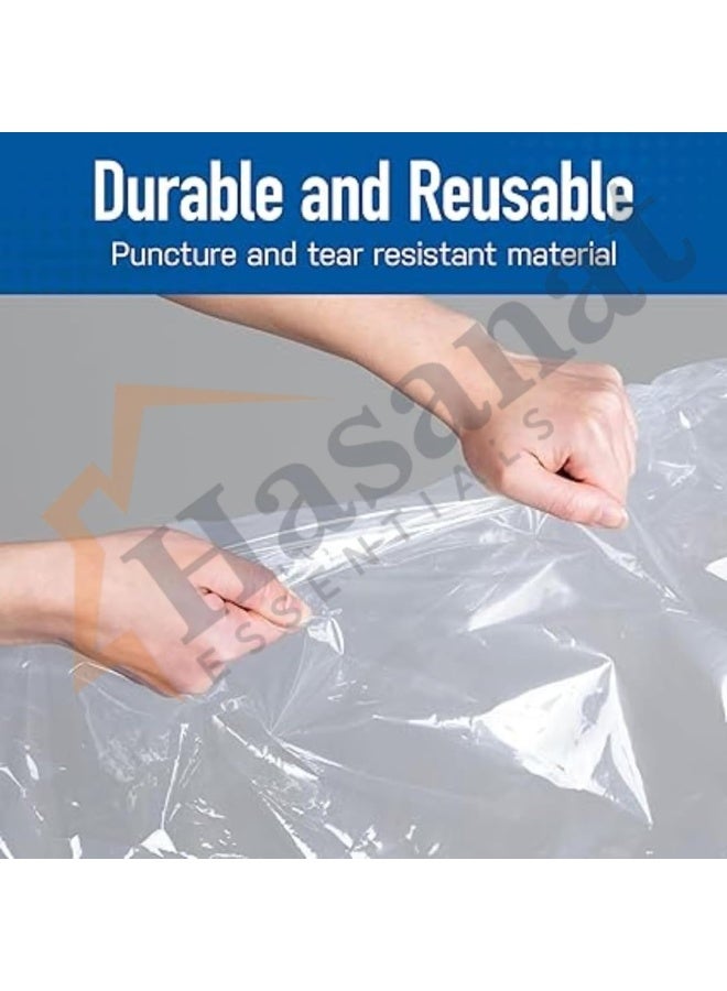 HASANAT ESSENTIALS أكياس فراغ الملابس الأساسية مع مضخة أكياس فراغ قابلة لإعادة الاستخدام لتوفير المساحة للتخزين والضغط للسفر - Image 4