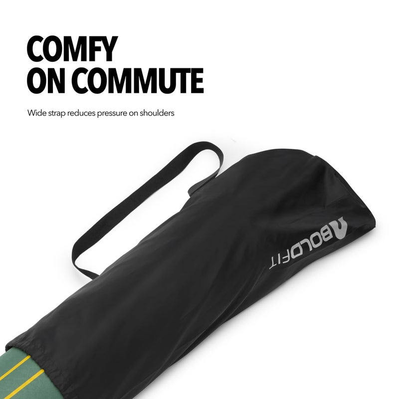 BOLDFIT Yoga Mat Cover Bag-Durable, Lightweight & Stylish with Zippered Closure and Adjustable Strap (Fits Mats Up to 10mm Thick) - Image 4