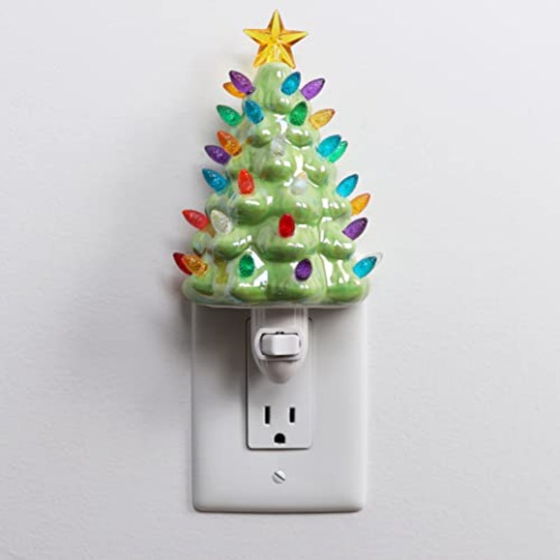 Ceramic Night Light - Vintage with Lights - Mini Decorative - Image 2