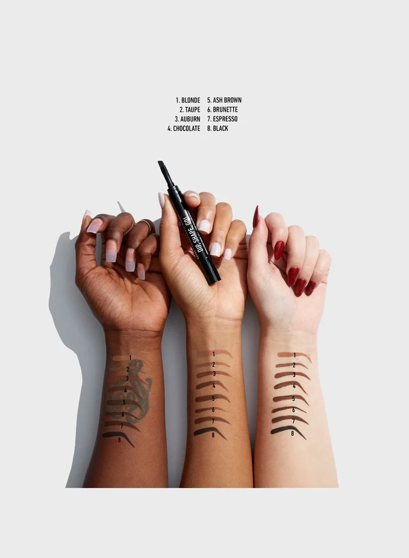 NYX PROFESSIONAL MAKEUP Dip Shape Go Longwear Brow Black
