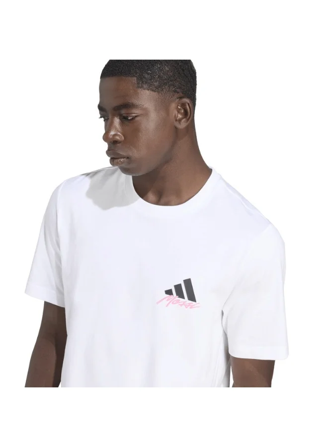 Adidas Adidas Messi Icon G T M White Football/Soccer T-Shirts For Men