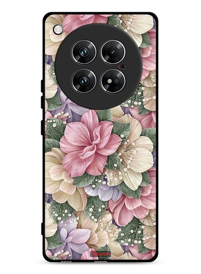 Tolwak غطاء حماية إنفينكس زيرو 40 بتصميم زهور عالي الدقة - Image 1