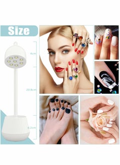 KASTWAVE LED UV Nail Lamp for Gel Nails, Mini Lotus Hands Free Light 360° Rotatable Nail Dryer Portable Quick Dry Nail Polish Curing Lamp Gooseneck Flash Cure Light for Home DIY & Salon Manicure Decor  - Image 3