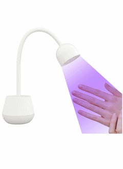 KASTWAVE LED UV Nail Lamp for Gel Nails, Mini Lotus Hands Free Light 360° Rotatable Nail Dryer Portable Quick Dry Nail Polish Curing Lamp Gooseneck Flash Cure Light for Home DIY & Salon Manicure Decor  - Image 1