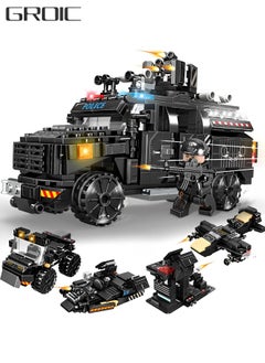 GROIC Building Sets for Kids,5 in 1 STEM Building Toys,Armored Vehicle Assembly Toys,Aircraft Building Blocks,Building block kits,Children's Educational Toys  - Image 1