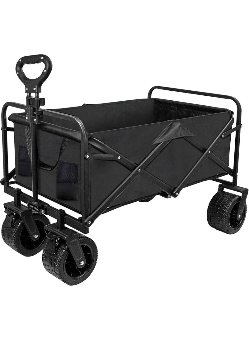 DubaiGallery عربة قابلة للطي لجميع التضاريس مع مقبض قابل للتعديل – 66×48×91 سم - Image 3