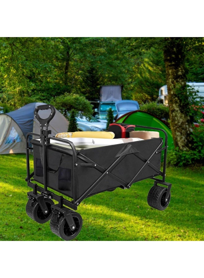 DubaiGallery عربة قابلة للطي لجميع التضاريس مع مقبض قابل للتعديل – 66×48×91 سم - Image 5