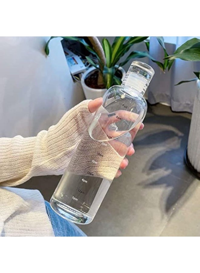 زجاجة مياه سعة 500 مل مع علامات زمنية قابلة لاعادة الاستخدام - Image 4