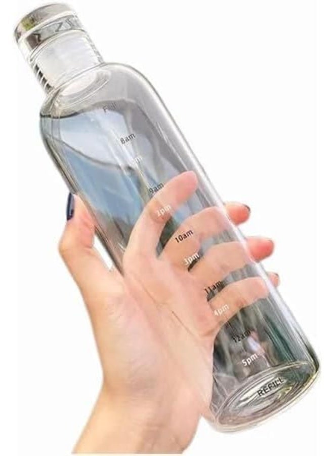 زجاجة مياه سعة 500 مل مع علامات زمنية قابلة لاعادة الاستخدام - Image 2