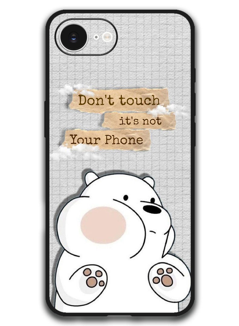 Theodor Case Compatible with Apple iPhone 17e / 16e 6.1 Inch Protection Shockproof Bumper Cover - Dont touch (3) - Image 1