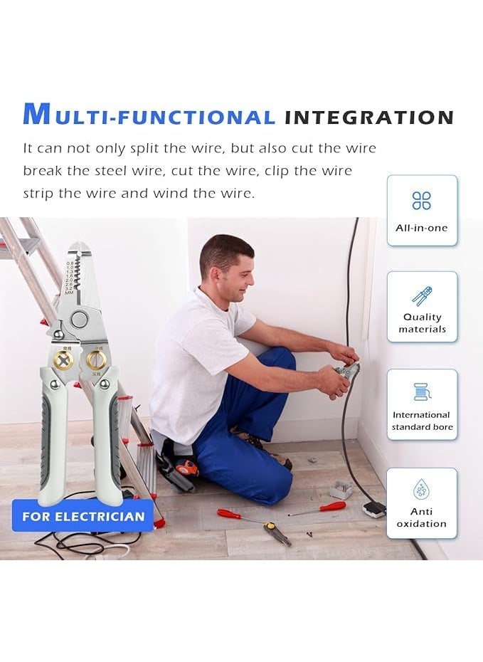 Luteti - Luteti Multifunction Wire Plier Tool Multifunction Wire Pliers MultiFunctional Wire Splitting Pliers Multifunction Wire Stripping Pliers - Image 1