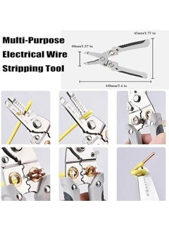 Luteti Luteti Multifunction Wire Plier Tool Multifunction Wire Pliers MultiFunctional Wire Splitting Pliers Multifunction Wire Stripping Pliers  - Image 3