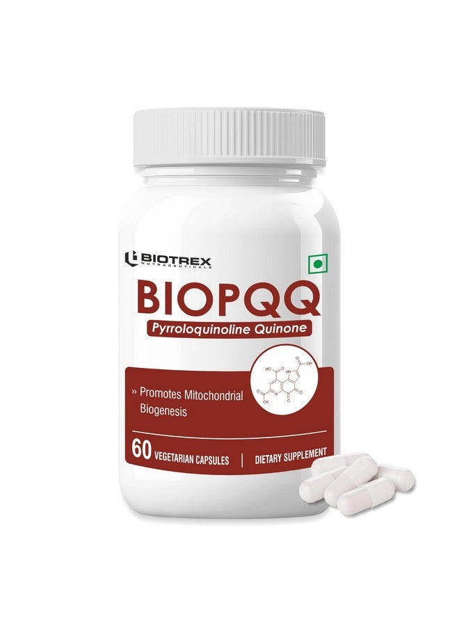 Biotrex Nutraceuticals Bio Pqq 20mg With Calcium Supplement - 60 Veg Capsules, pqq as (pyrroloquinoline Quinone disodium salt) - Image 1