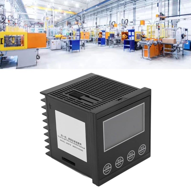 Industrial Counter Panel Meter 100 240VAC Preset Function Relay Output - Image 4