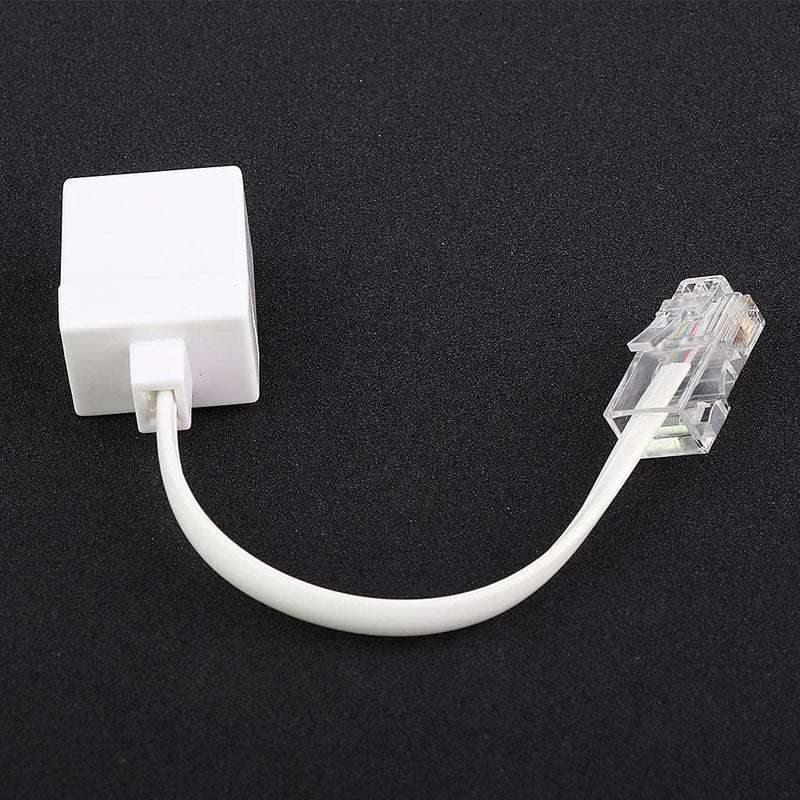 ATORSE ® 1 Piece Telephone Phone Extension Cord Landline Flash Cable Line Jack Rj45 To Rj11, 245Mm - Image 2