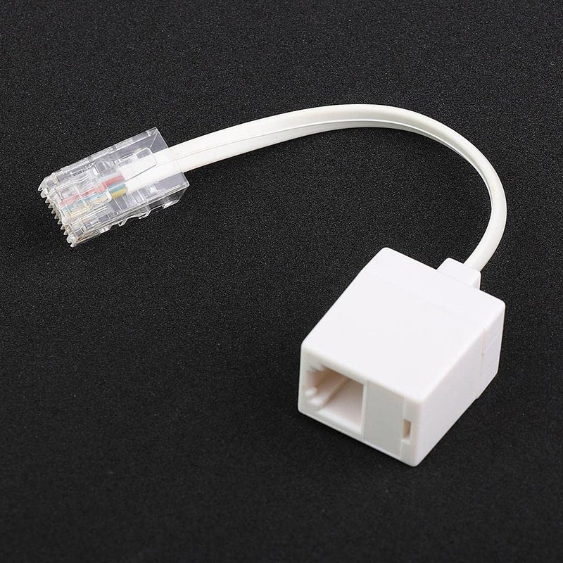 ATORSE ® 1 Piece Telephone Phone Extension Cord Landline Flash Cable Line Jack Rj45 To Rj11, 245Mm - Image 5