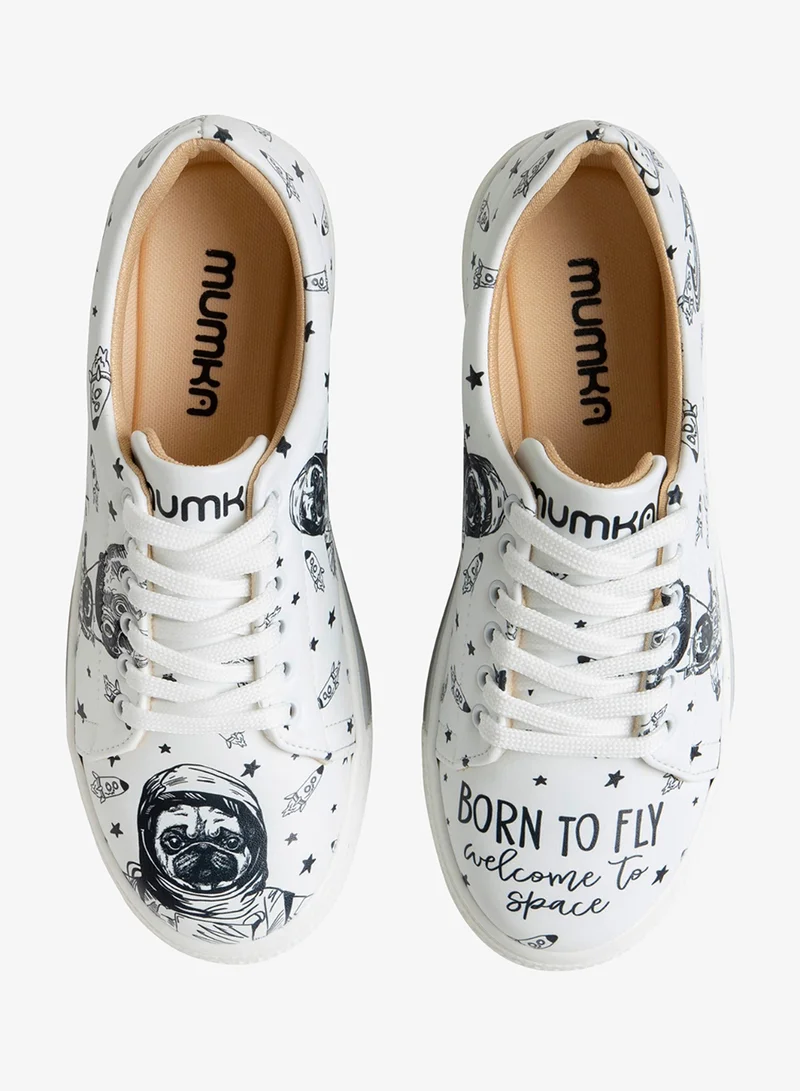 Mumka Pug The Astronaut Pug The Astronaut Sneakers for Women | Best Price UAE