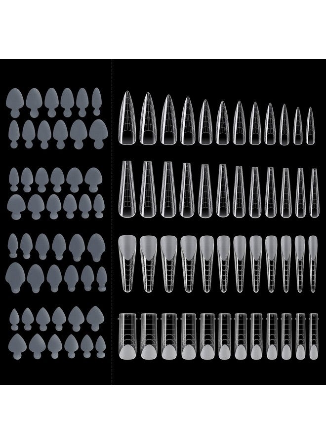 NMKL38 288Pcs Dual Nail Form With French Silicone Sticker Reusable Dual System Mold Kit For Nail French Line Guides Manicure Tool - Image 1