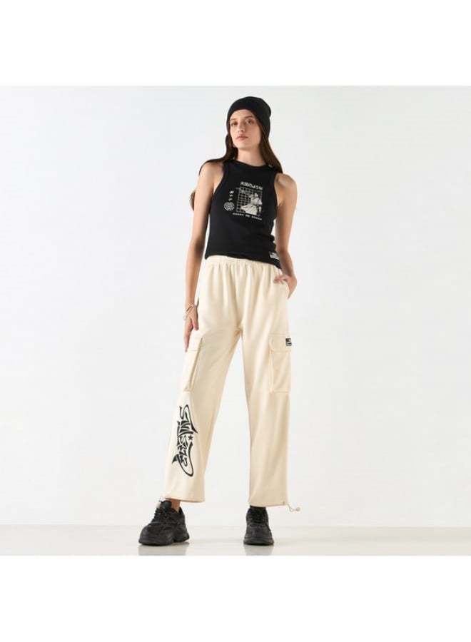 SP Characters The Celestials Print Joggers with Drawstring Closure and Pockets  - Image 1