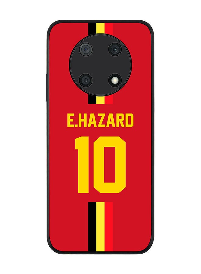 Stylizedd Rugged Black edge case for Huawei nova Y90 Slim fit Soft Case Flexible Rubber Edges Anti Drop TPU Gel Thin Cover - Football Team - Belgium Player Name - E.Hazard - Image 1
