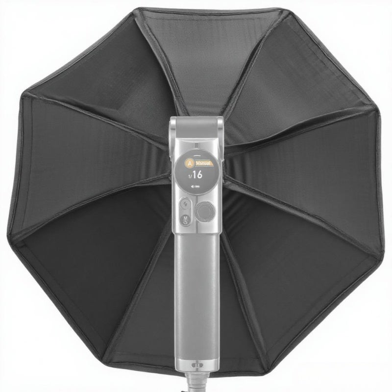 Mini Octagon Softbox: Black Light Modifier - No Assembly Portable Design Diffuser for On-the-go Portrait Product Still Life Photography - Image 2