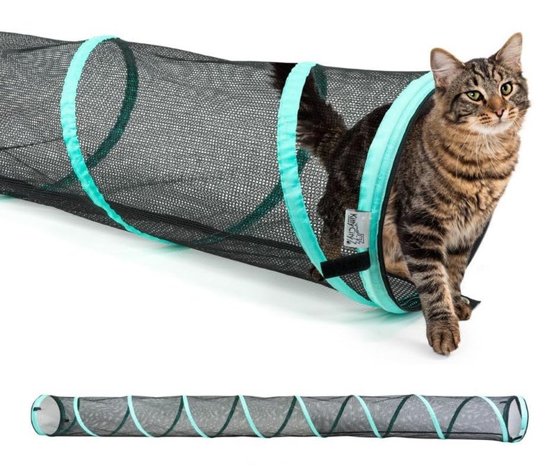 Kitty City Outdoor Catio Furniture and Play Kits for Cats, 10' Tunnel/Medium - Image 1