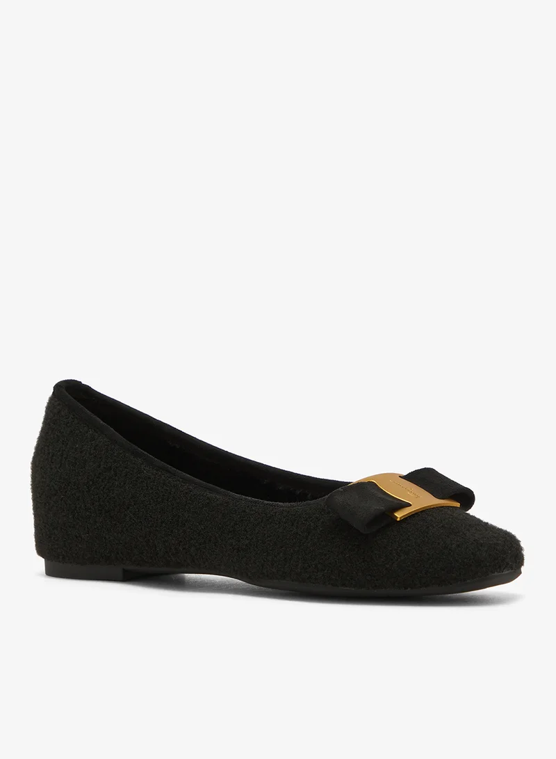 ELLA Gold Accent Ballet Flats