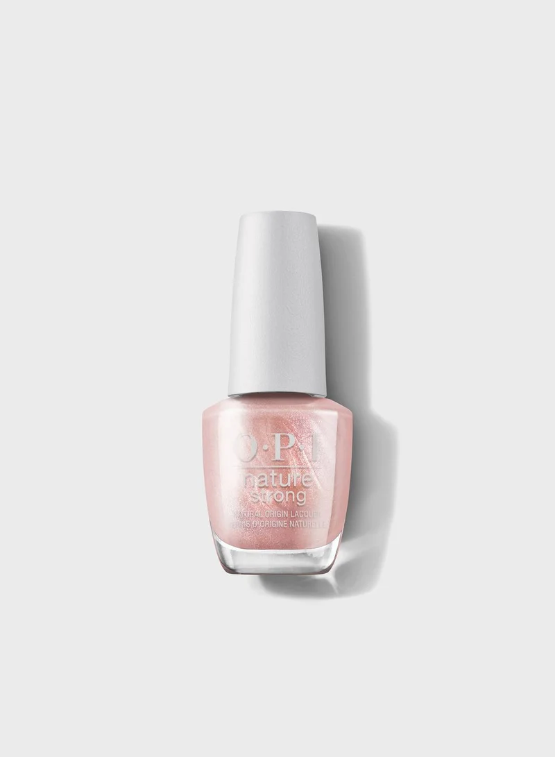 OPI Nature Strong Nail Polish, Intentions are Rose Gold, Brown Nail Polish
