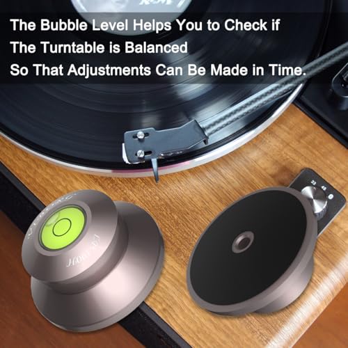 Viborg LP190H Record Weight Disc Stabilizer for Turntables 71x33mm 6.7oz (190g) Aluminum Hi-Fi Vinyl Clamp Puck for Vinyl Record Player, Turntables, Phonograph - Image 5
