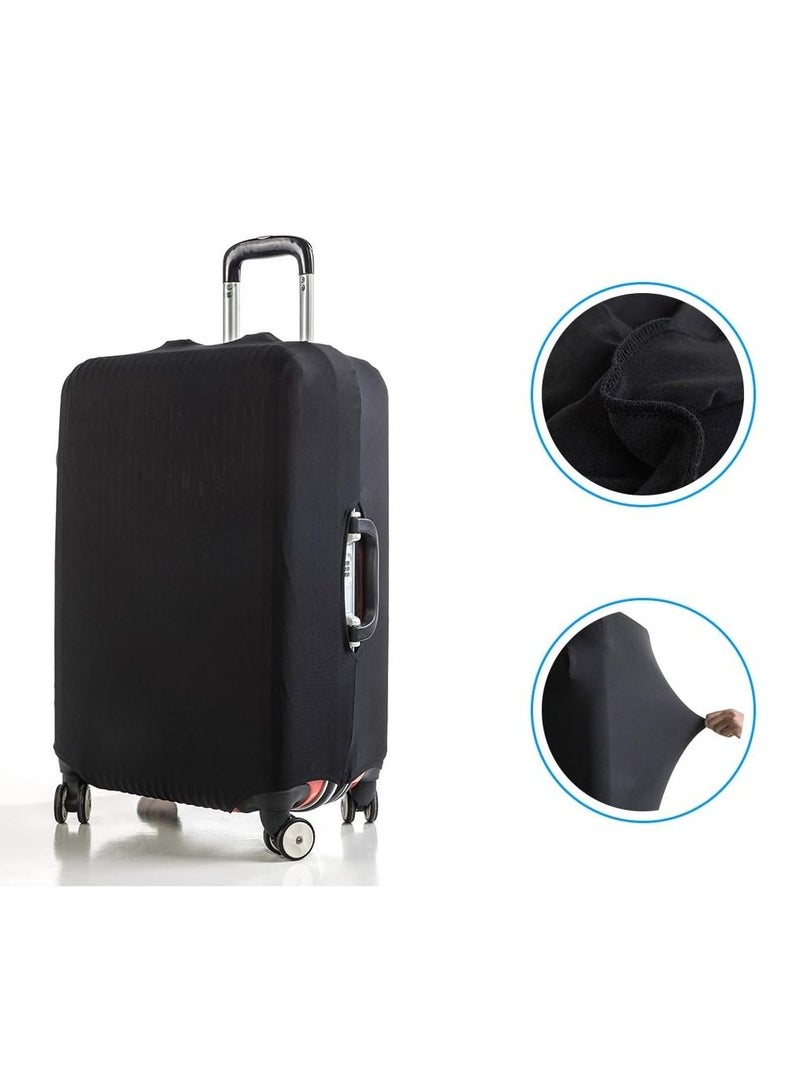 XiuWoo Suitcase protective cover, travel thicken anti-scratch protective washable luggage suitcase cover, cases, travel accessories, black  - Image 2
