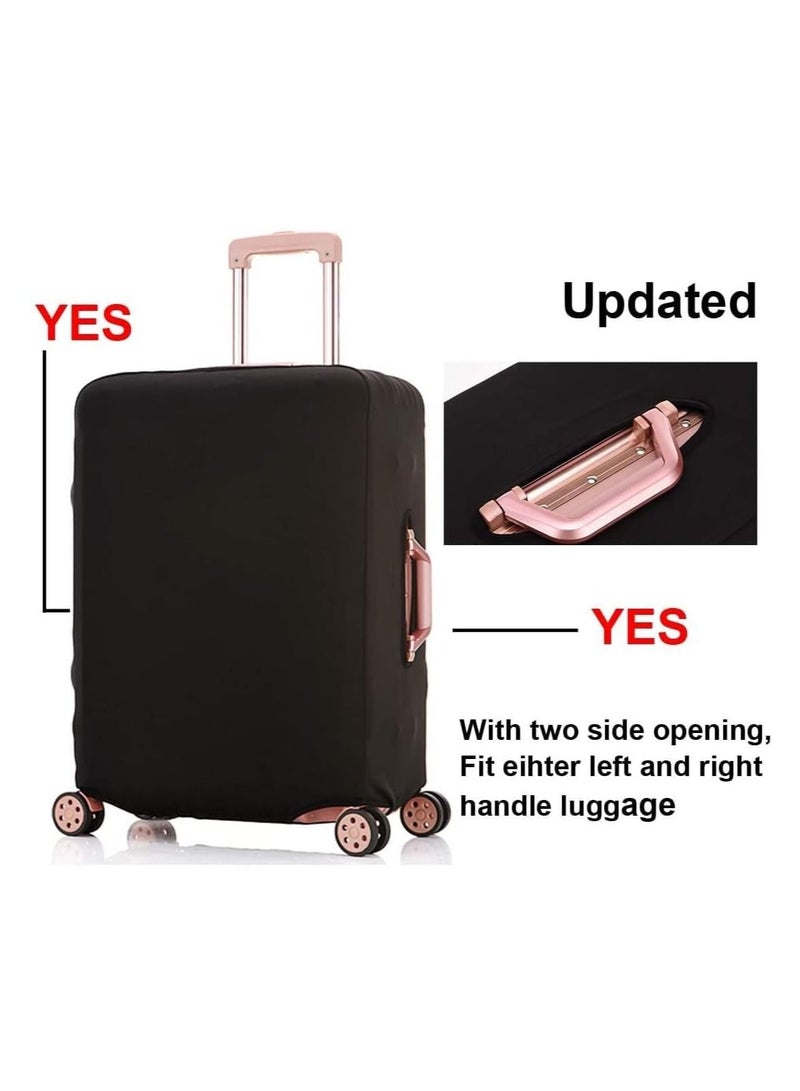 XiuWoo Suitcase protective cover, travel thicken anti-scratch protective washable luggage suitcase cover, cases, travel accessories, black  - Image 4