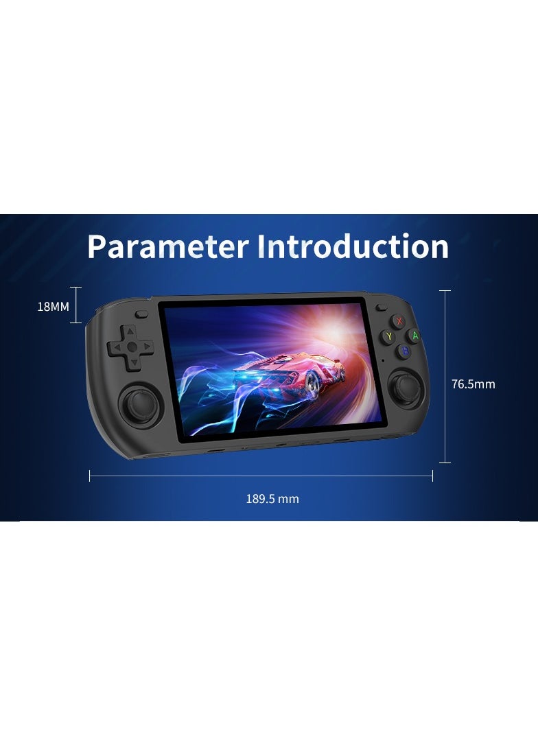 Powkiddy - POWKIDDY RGB10 MAX3 Handheld Game Console, 5 Inch IPS Screen Retro Video Game Console Open Source Linux Game Player, Support WiFi & Bluetooth,10000+ Games Portable PSP (Black, 128G) - Image 1