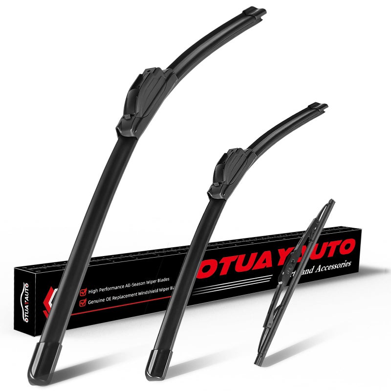 OTUAYAUTO Premium Windshield Wiper Blades  Replacement for Chevrolet Traverse 20182023  Precision Fit AllWeather Performance Front and Rear Wiper Blades Hook  242010 Pack of 3