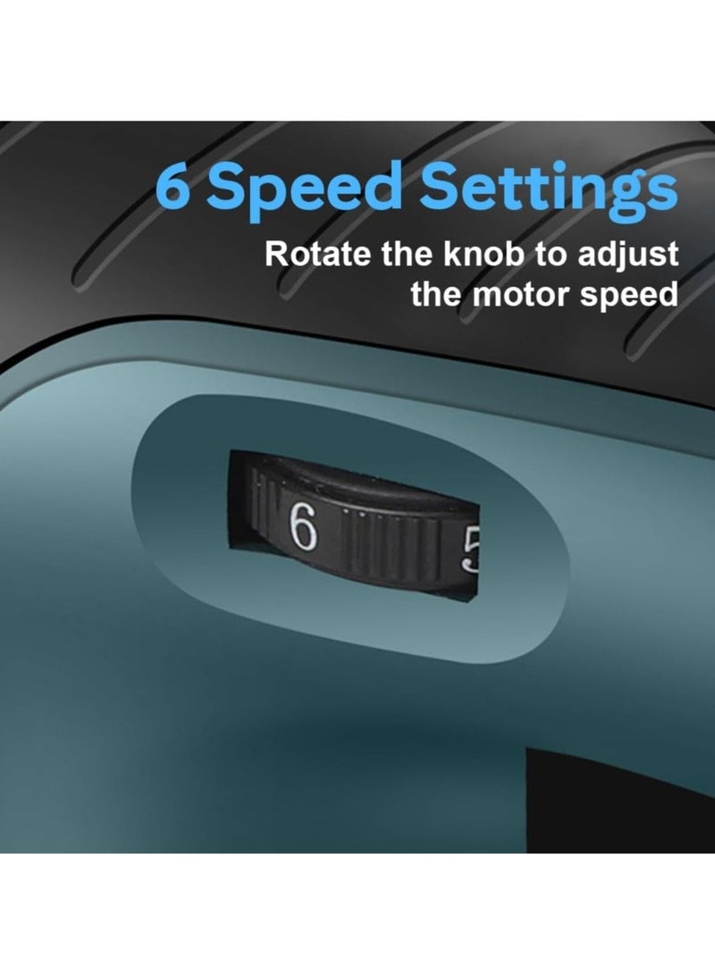 والالا صنفرة مدارية كهربائية بقوة 300 واط، 12000 دورة في الدقيقة، مزودة بـ 6 سرعات مختلفة، ونظام تجميع غبار عالي الأداء، وورق صنفرة، وأداة تلميع، وشمع، وداعم للخطاف والحلقة، لأعمال النجارة - Image 4