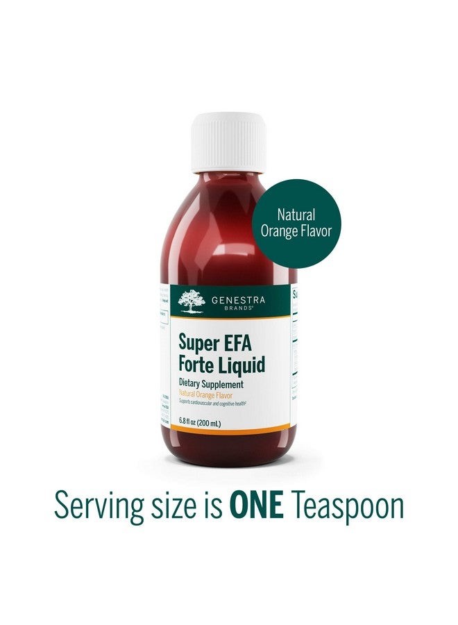 Genestra Brands Super Efa Forte Liquid ; Fish Oil Formula To Support Cognitive Cardiovascular And Joint Health ; Natural Orange Flavor ; 6.8 Fl. Oz. - Image 5
