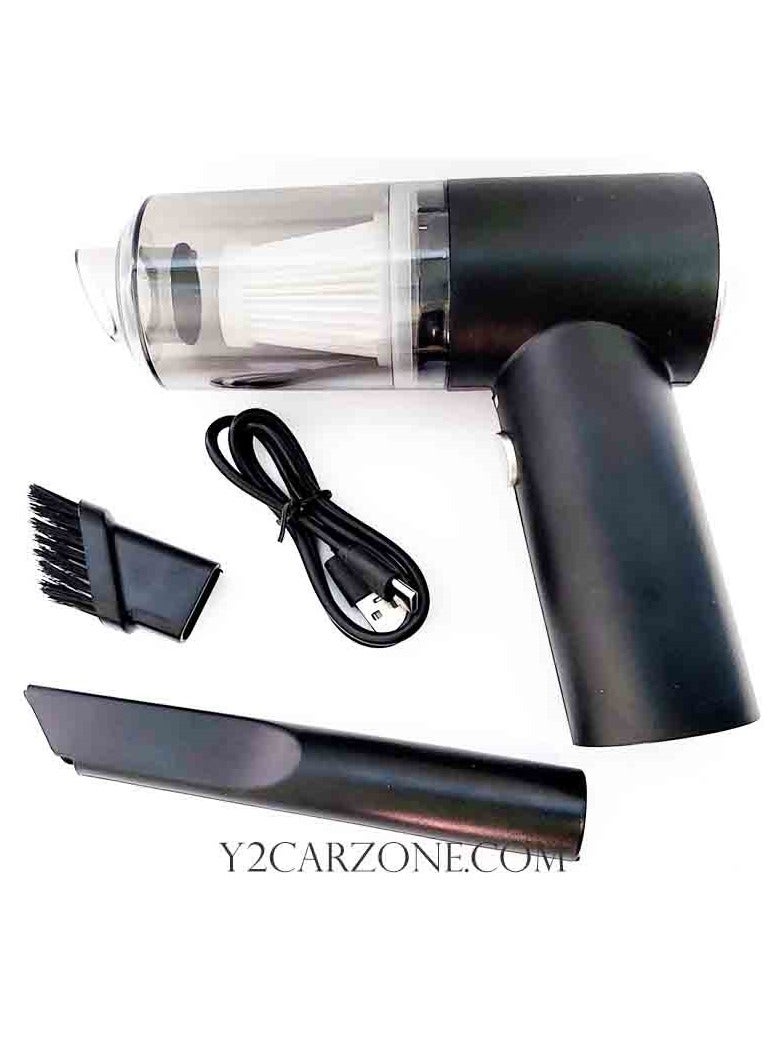 2in1 Car And Home Mini Portable Cordless Rechargeable 120W Super Suction Vacuum Cleaner - Image 1