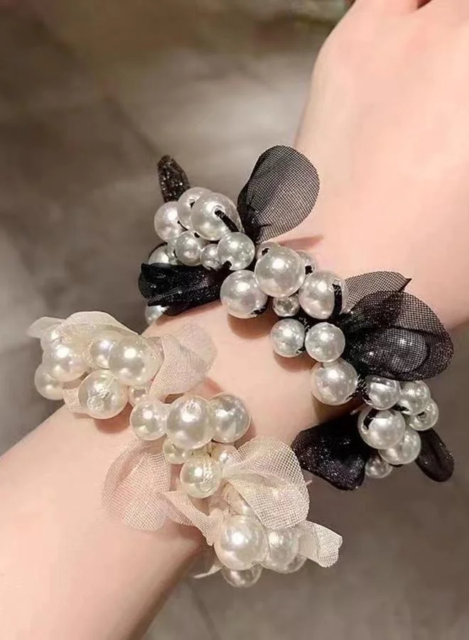 Take Two  Set of 2 - Beaded Hair Ties for Women | Best Price UAE