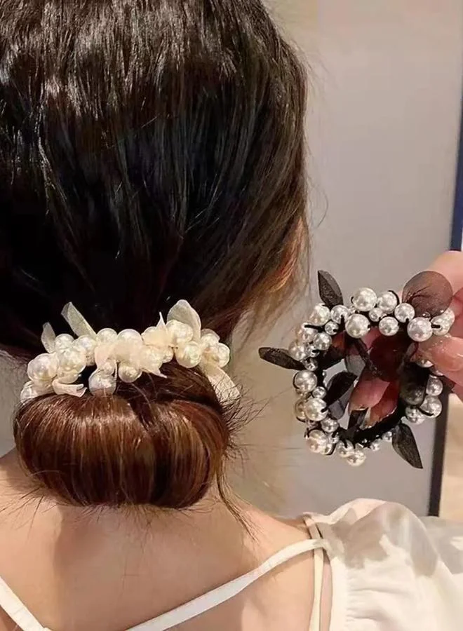 Take Two  Set of 2 - Beaded Hair Ties for Women | Best Price UAE