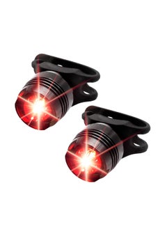 Excefore LED Bike Tail Light, 4Pcs Red LED Bicycle Tail Light, Mini Back Safety Bike Lights for Skateboard Kids Scooter MTB Rack, IPX4 Waterproof Taillight, Night Riding Mountain Road Bike Taillight  - Image 1