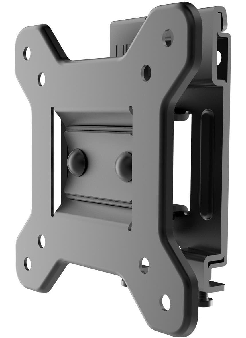 Displays2go Black Tilting LCD TV Wall Mount Bracket VESA Compatible for 75x75 and 100x100 Fits 10 to 24 Monitors Black  Sold in Sets of 4  - Image 2