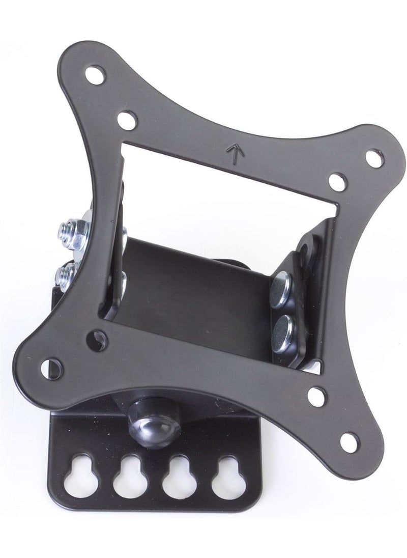 Displays2go Black Tilting LCD TV Wall Mount Bracket VESA Compatible for 75x75 and 100x100 Fits 10 to 24 Monitors Black  Sold in Sets of 4  - Image 4